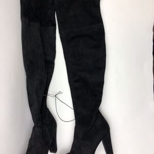 women's nikka heeled over the knee sock boots